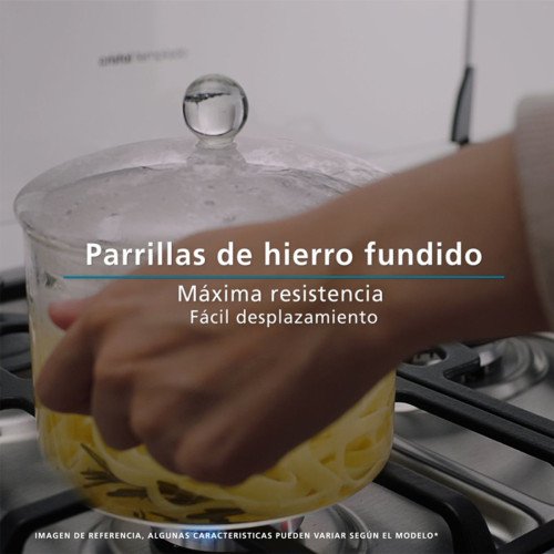 Cocina a Gas Mabe EM5130FX1| 4 Hornillas | 52 cm modelo EM5130FX1 cómpralo en Mi Bodega Ec