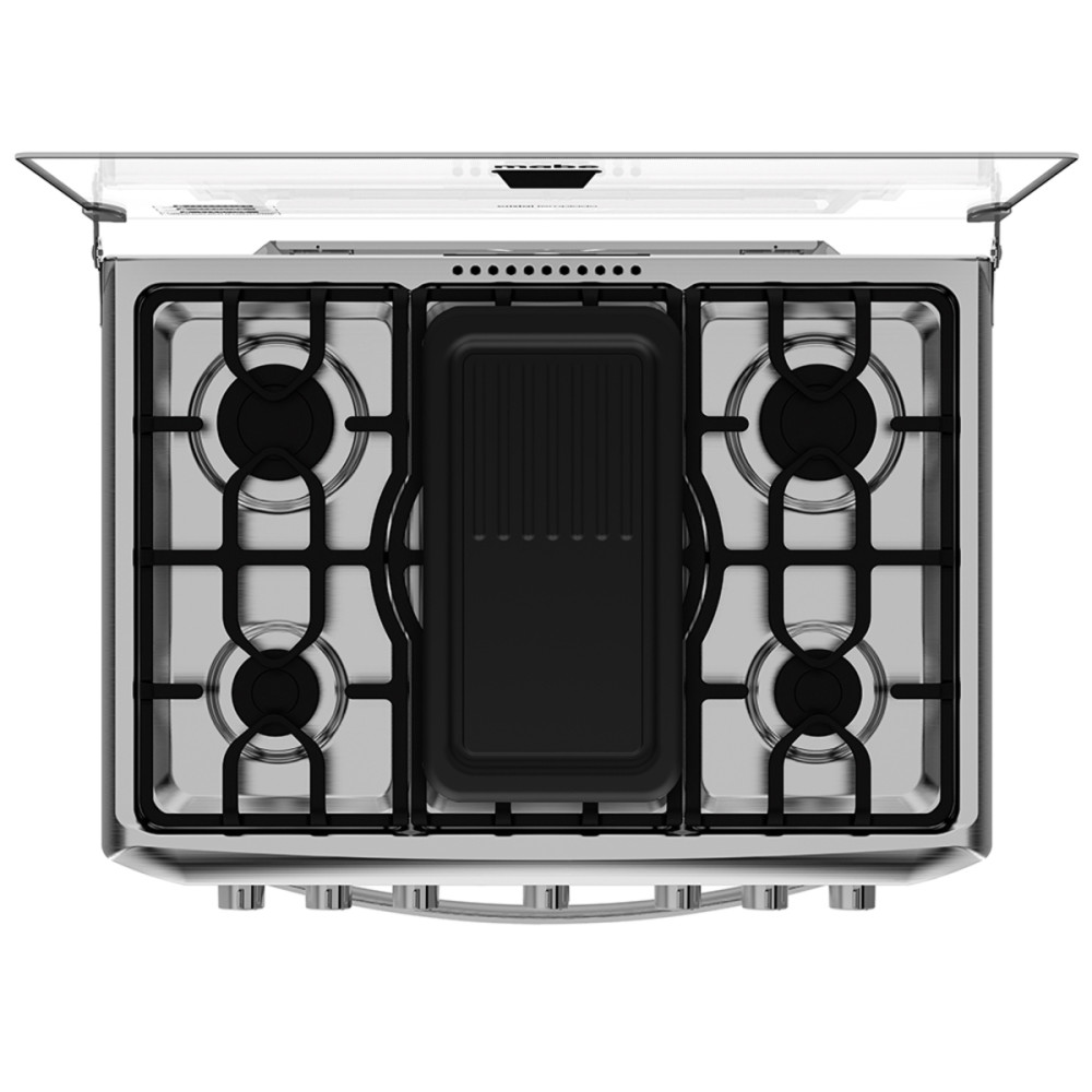 Cocina a Gas Mabe EM7640FX1| 6 Hornillas|76 cm