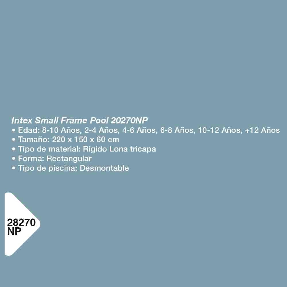 INTEX | PISCINA DESMONTABLE RECT 220X150X60CM modelo 2827ONP cómpralo en Mi Bodega Ec