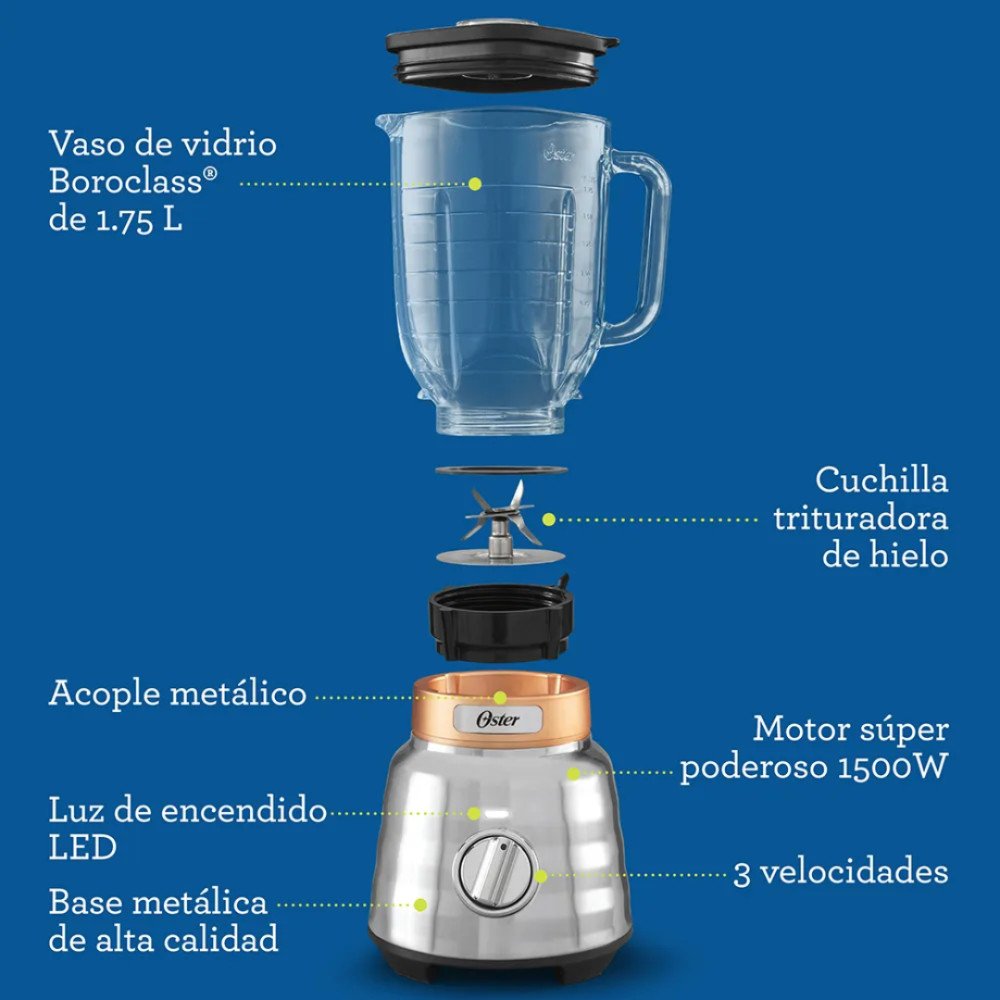 Licuadora Oster BLSTPBRG-013|1.75 Lt.