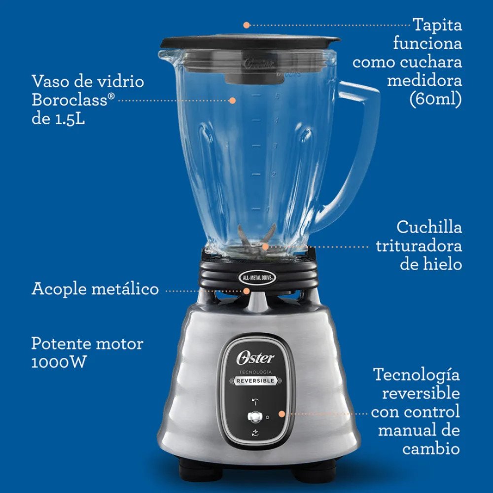 Licuadora Oster BLSTBESTE|1.25 Lt.