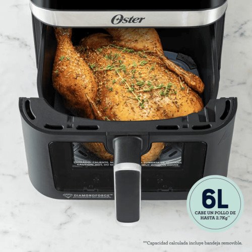 Freidora de Aire Oster 6Lt.| MMW-AF8001 1700 Watts modelo CKSTAF60WMDF cómpralo en Mi Bodega Ec