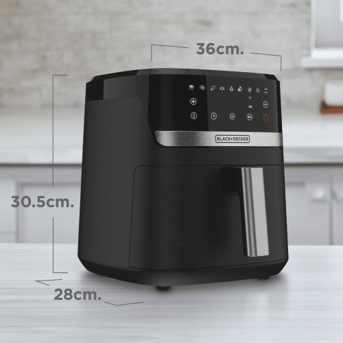 Freidora de Aire Black & Decker 5.5Lt.|AFBD62-1BDLA 1500 Watts modelo AFBD62-1BDLA cómpralo en Mi Bodega Ec