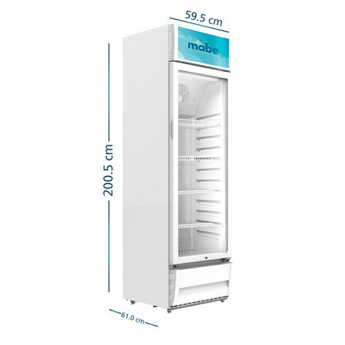 Vitrina Refrigeradora Mabe |Enfriadora vertical 316 Lt. modelo ALASKAVIT316CEG cómpralo en Mi Bodega Ec