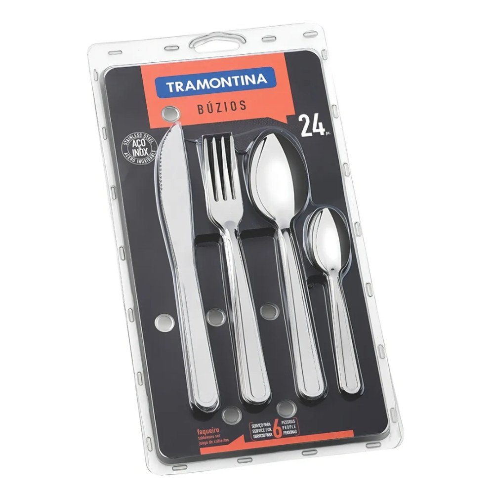 Juego de Cubiertos Tramontina I 24 piezas modelo 23799/075 cómpralo en Mi Bodega Ec