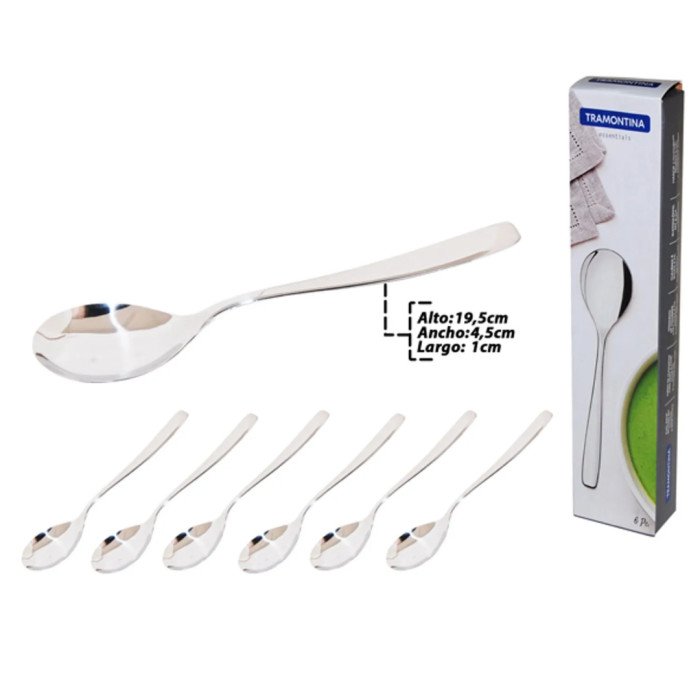 Juego de Cucharas Tramontina I 6 Piezas modelo 63960/287 cómpralo en Mi Bodega Ec