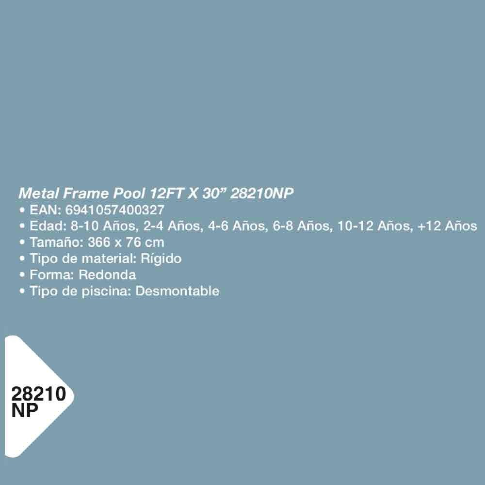 INTEX | PISCINA DESMONTABLE REDONDA RECT 366 DIÁMETRO X 76 CM DE ALTO modelo 28210NP cómpralo en Mi Bodega Ec