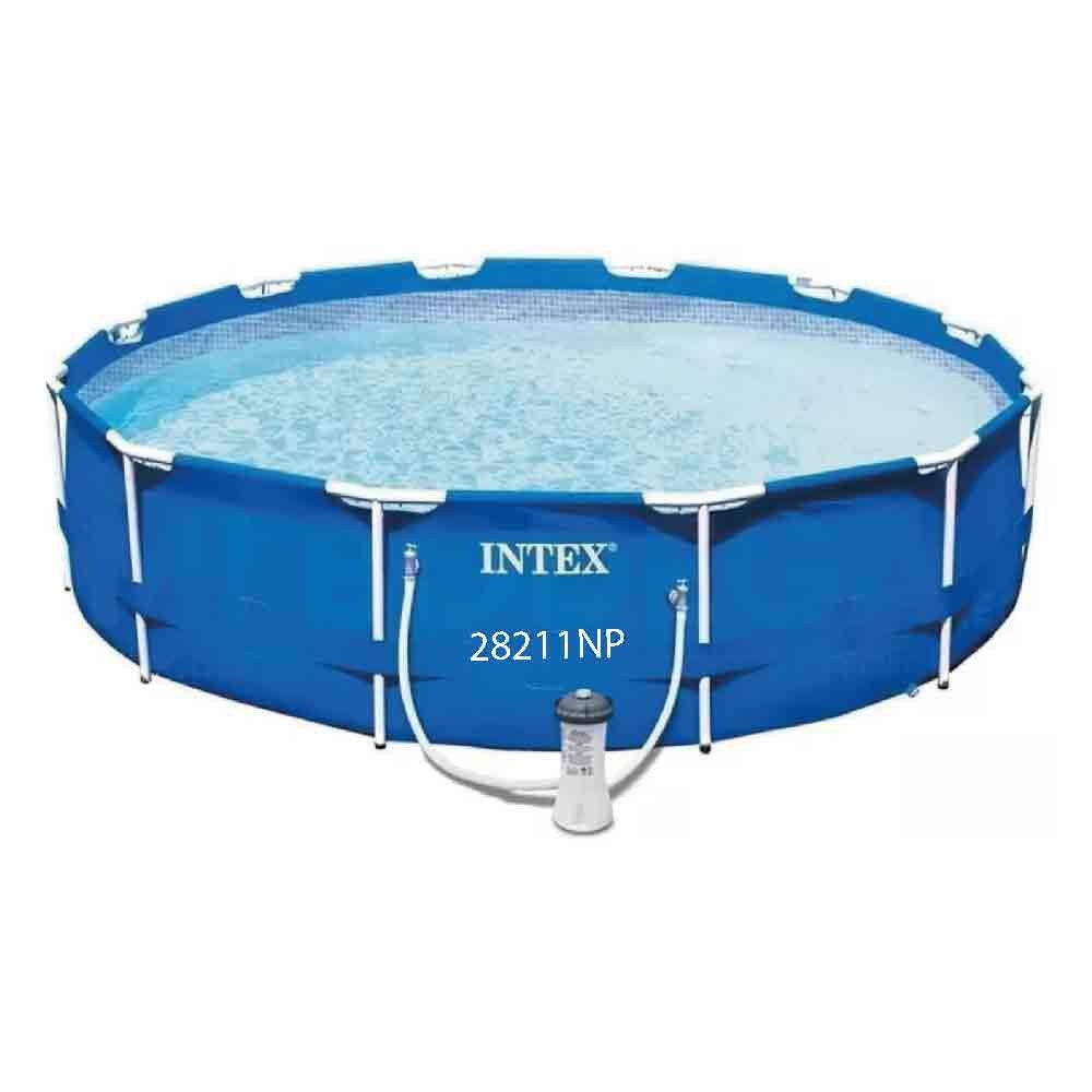 INTEX | PISCINA DESMONTABLE REDONDA RECT 366 DIÁMETRO X 76CM DE ALTO  CON BOMBA PURIFICADOR modelo 28211NP cómpralo en Mi Bodega Ec