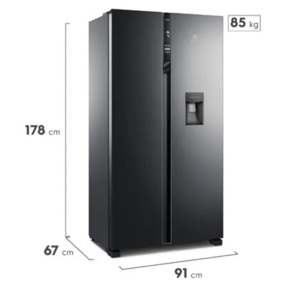Refrigeradora Electrolux ERSA53K6HVB |518 Lt.| Side By Side