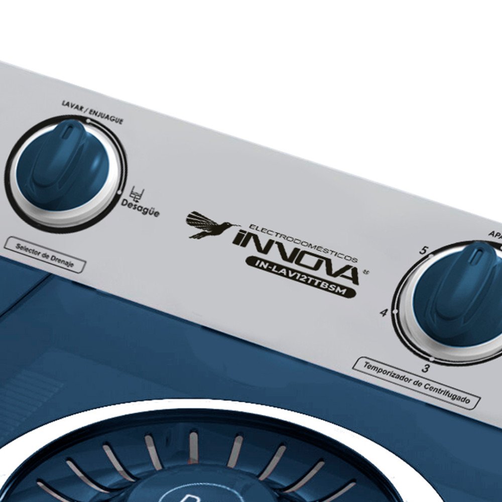 Lavadora Innova 12Kg |IN-LAV12TTBSM|Doble Pozo