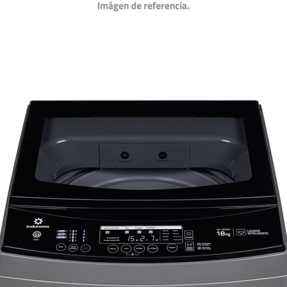 Lavadora Indurama 18kg|LRI-18CRPF|Carga Superior modelo LRI-18CRPF cómpralo en Mi Bodega Ec