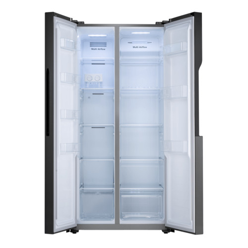 Refrigeradora Indurama Negra RI-760NE | 468 Lt. | Side By Side modelo RI-760NE cómpralo en Mi Bodega Ec