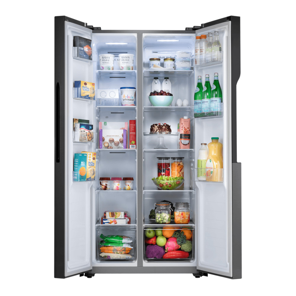 Refrigeradora Indurama Negra RI-760NE | 468 Lt. | Side By Side modelo RI-760NE cómpralo en Mi Bodega Ec