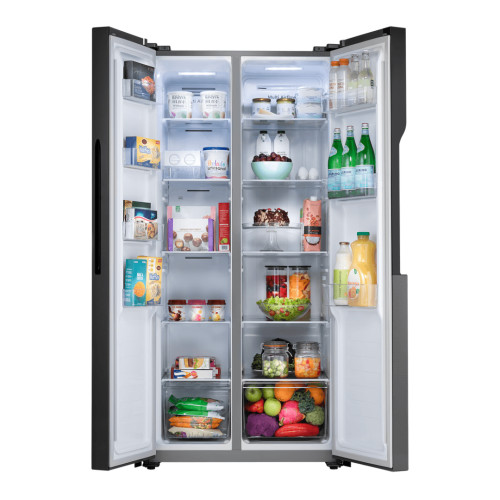 Refrigeradora Indurama Negra RI-760NE | 468 Lt. | Side By Side modelo RI-760NE cómpralo en Mi Bodega Ec