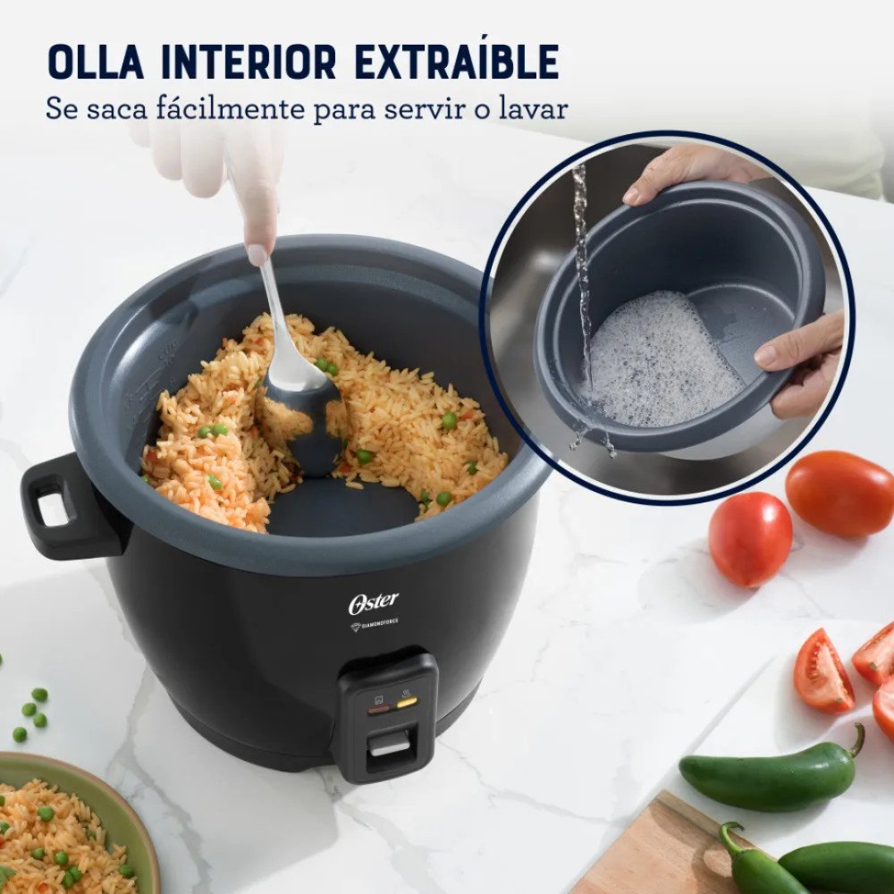 Olla Arrocera Oster |1.8Lt. modelo CKSTRCB10DFBLK cómpralo en Mi Bodega Ec