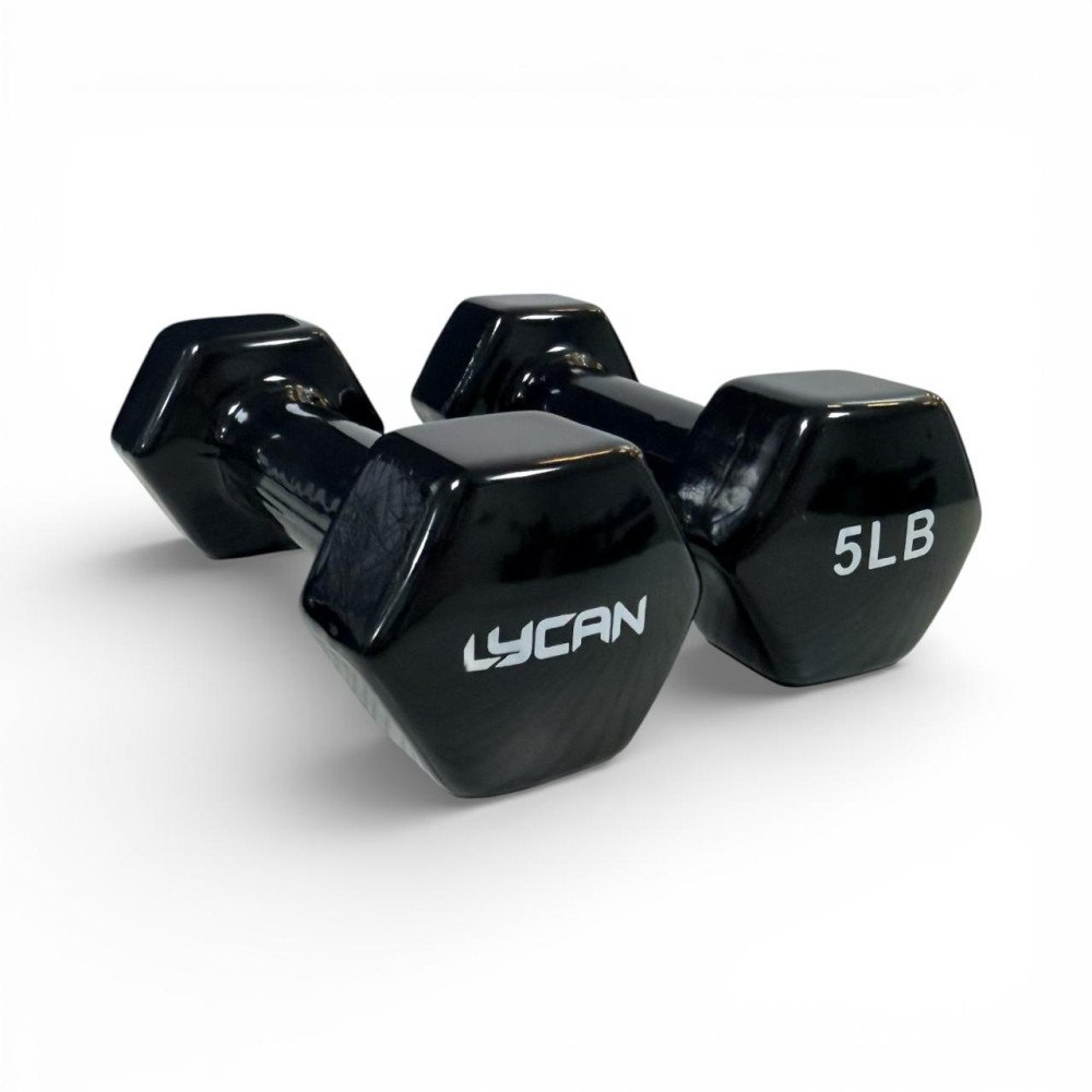 Mancuernas Vinil Lycan 5 Lbs| MDB5-BLK modelo MDB5-BLK cómpralo en Mi Bodega Ec