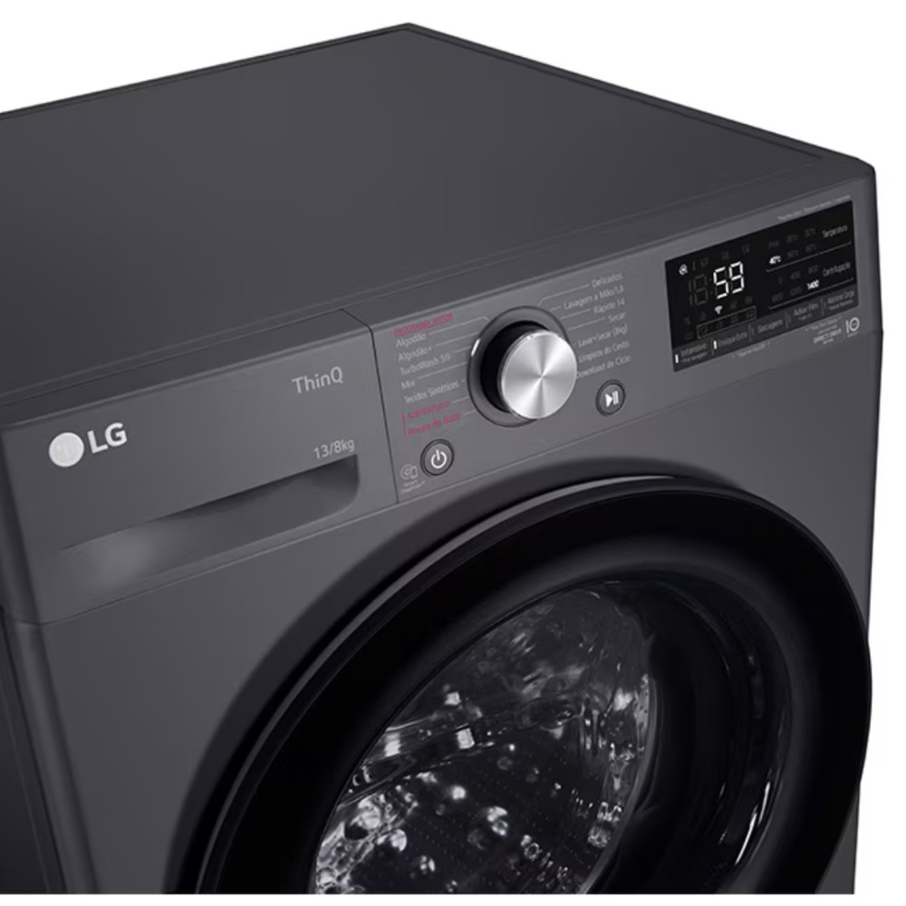 Lavadora Secadora LG 13Kg| WD13MVC4S6| Carga Frontal