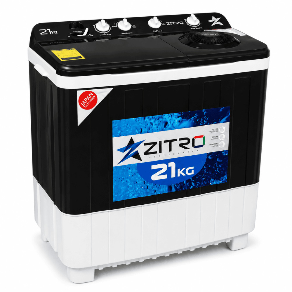 Lavadora Zitro 21kg |ZWM21-BN | Doble Pozo modelo ZWM21-BN cómpralo en Mi Bodega Ec