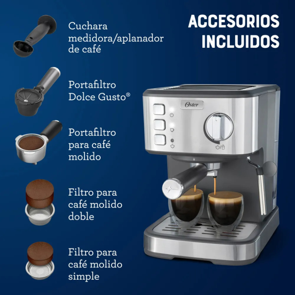 Cafetera Oster Expresso BVSTEM5502 |8 tazas modelo BVSTEM5502 cómpralo en Mi Bodega Ec