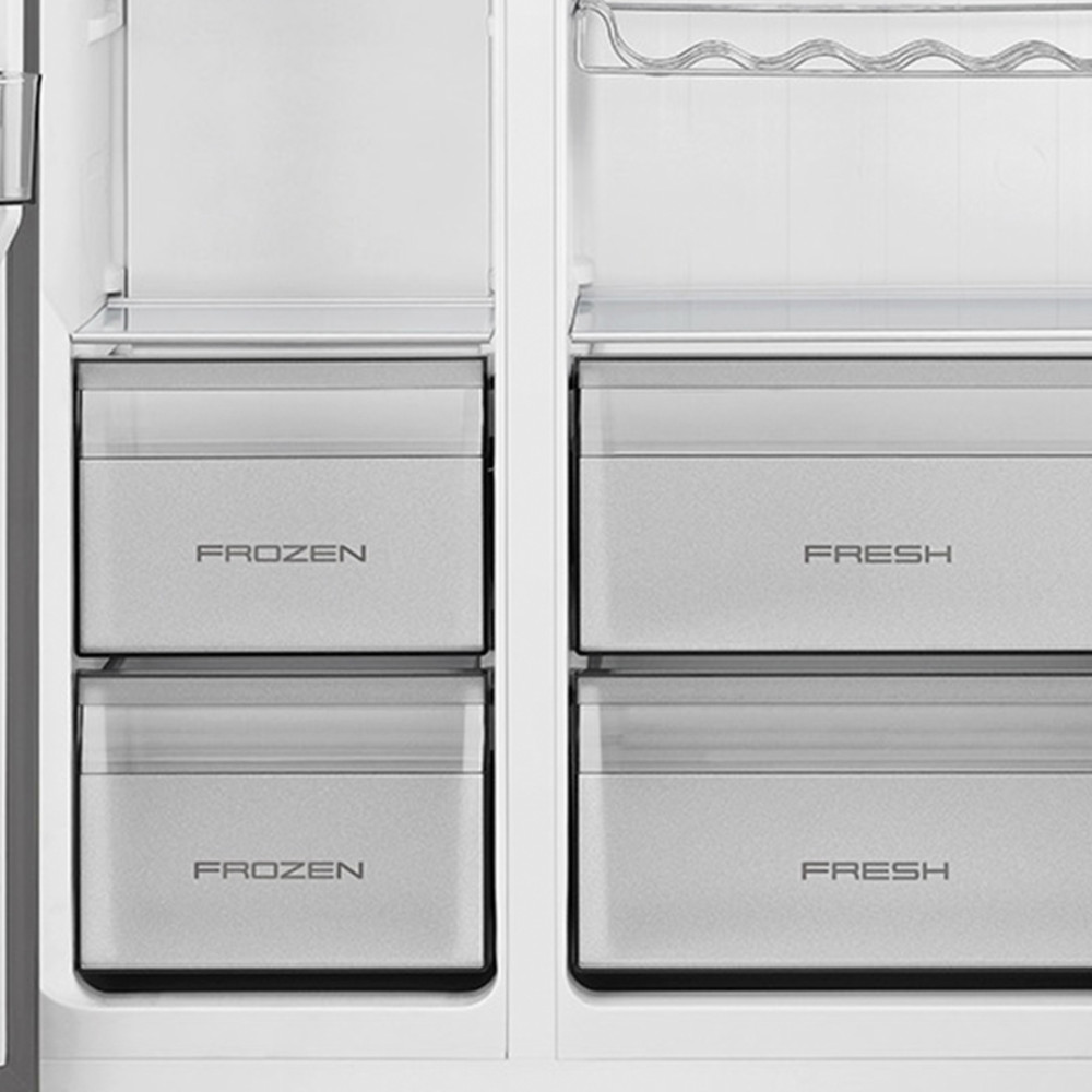 Refrigeradora Hisense HS-RS3P558NMCB| 529 Lt. | Side By Side modelo RS3P558NMCB cómpralo en Mi Bodega Ec