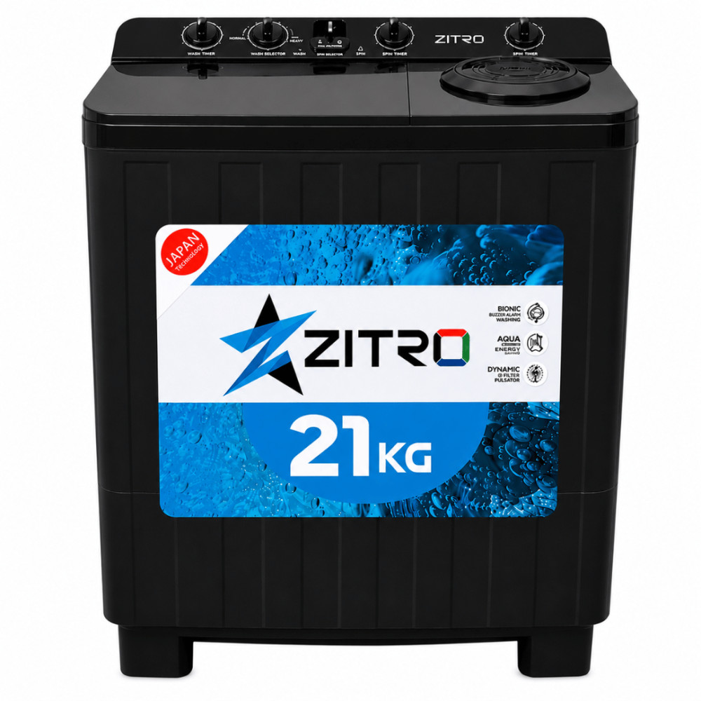 Lavadora Zitro 21kg | ZWM21 | Doble Pozo modelo ZWM21-N cómpralo en Mi Bodega Ec