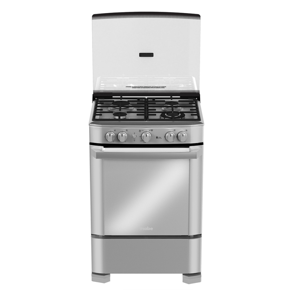 Cocina a Gas Mabe EM6060FX3| 4 Hornillas | 60 cm modelo EM6060FX3 cómpralo en Mi Bodega Ec
