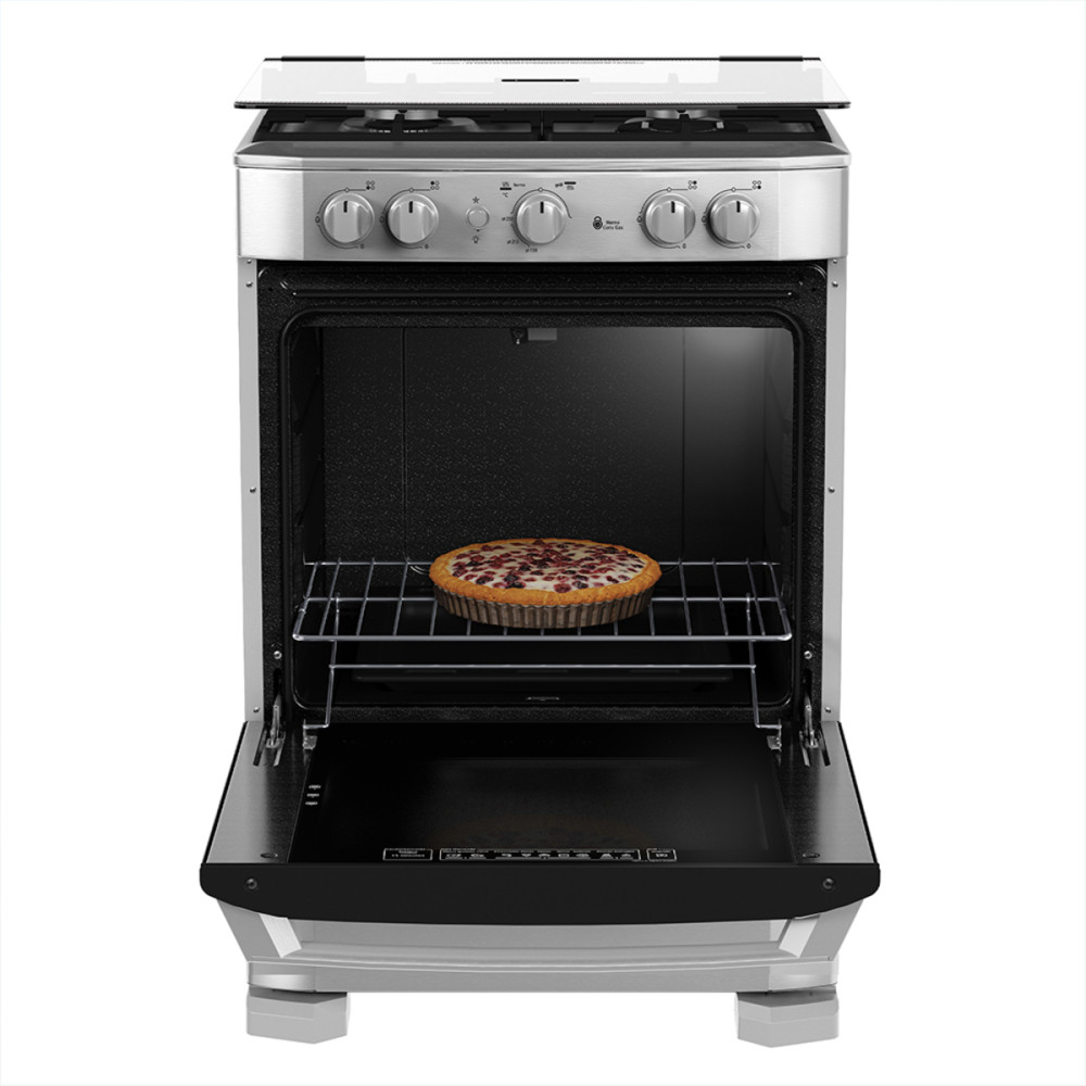 Cocina a Gas Mabe EM6060FX3| 4 Hornillas | 60 cm