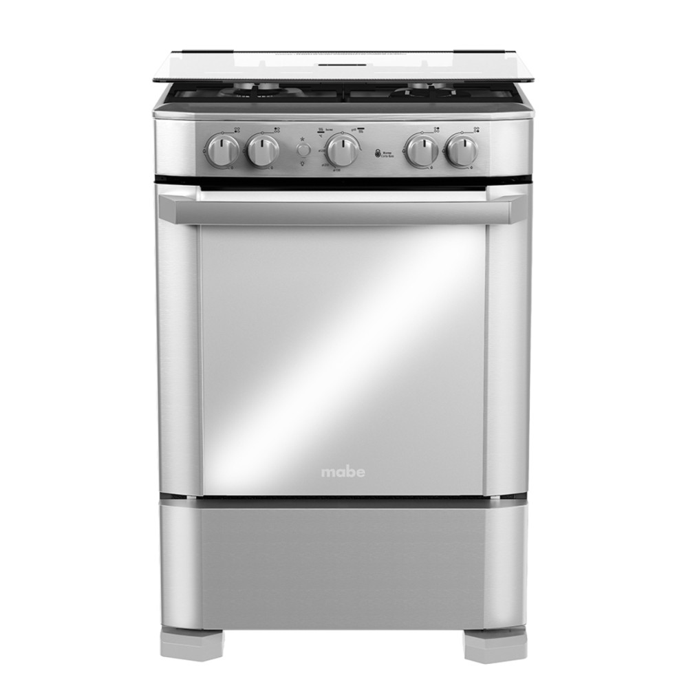 Cocina a Gas Mabe EM6060FX3| 4 Hornillas | 60 cm