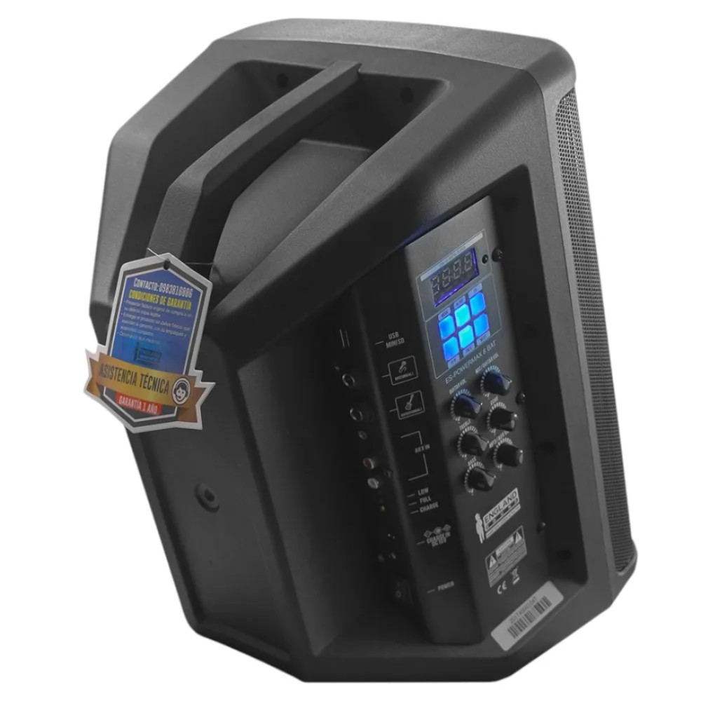 Parlante Portátil  England Sound | 120.000 Watts modelo ES-POWERMAX-8-BAT cómpralo en Mi Bodega Ec