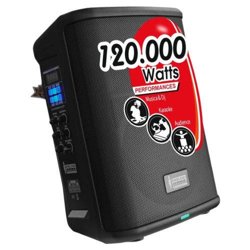 Parlante Portátil  England Sound | 120.000 Watts modelo ES-POWERMAX-8-BAT cómpralo en Mi Bodega Ec