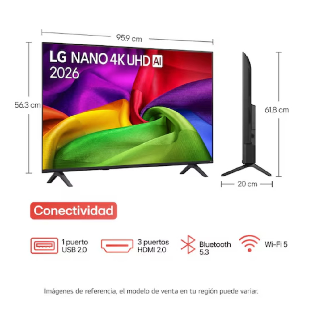 Televisor LG 43NU850BPSA 43" | NANO 4K UHD modelo 43NU850BPSA cómpralo en Mi Bodega Ec