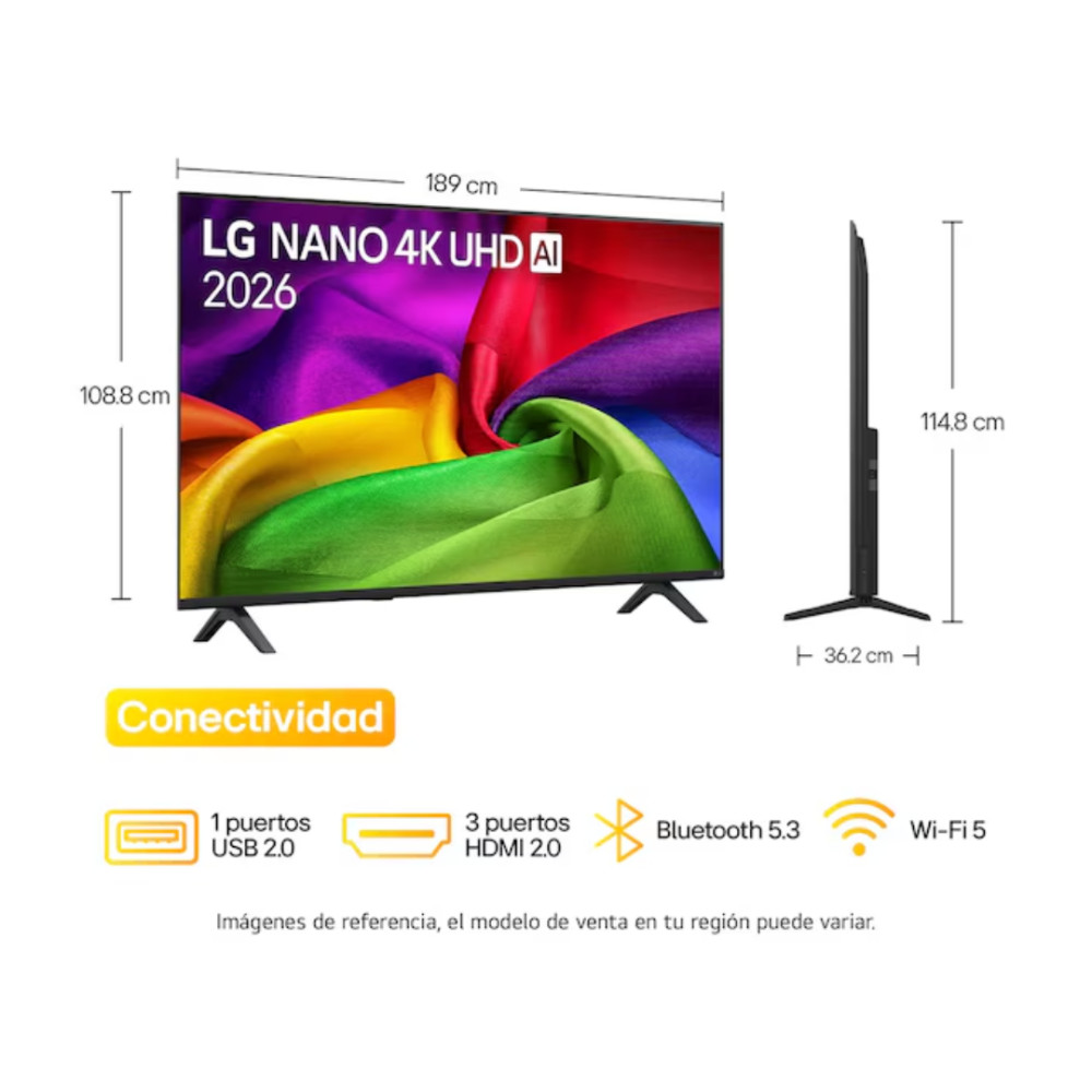 Televisor Smart TV LG  85NU855BPSA 85" | NANO 4K UHD modelo 85NU855BPSA cómpralo en Mi Bodega Ec