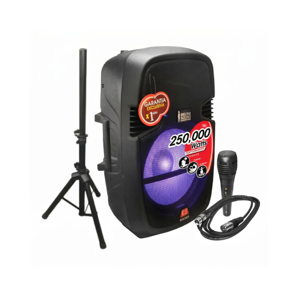 Parlante Amplificado England Sound |ES-2AGAB-BK| 250.000 Watts modelo ES-2AGAB-BK cómpralo en Mi Bodega Ec