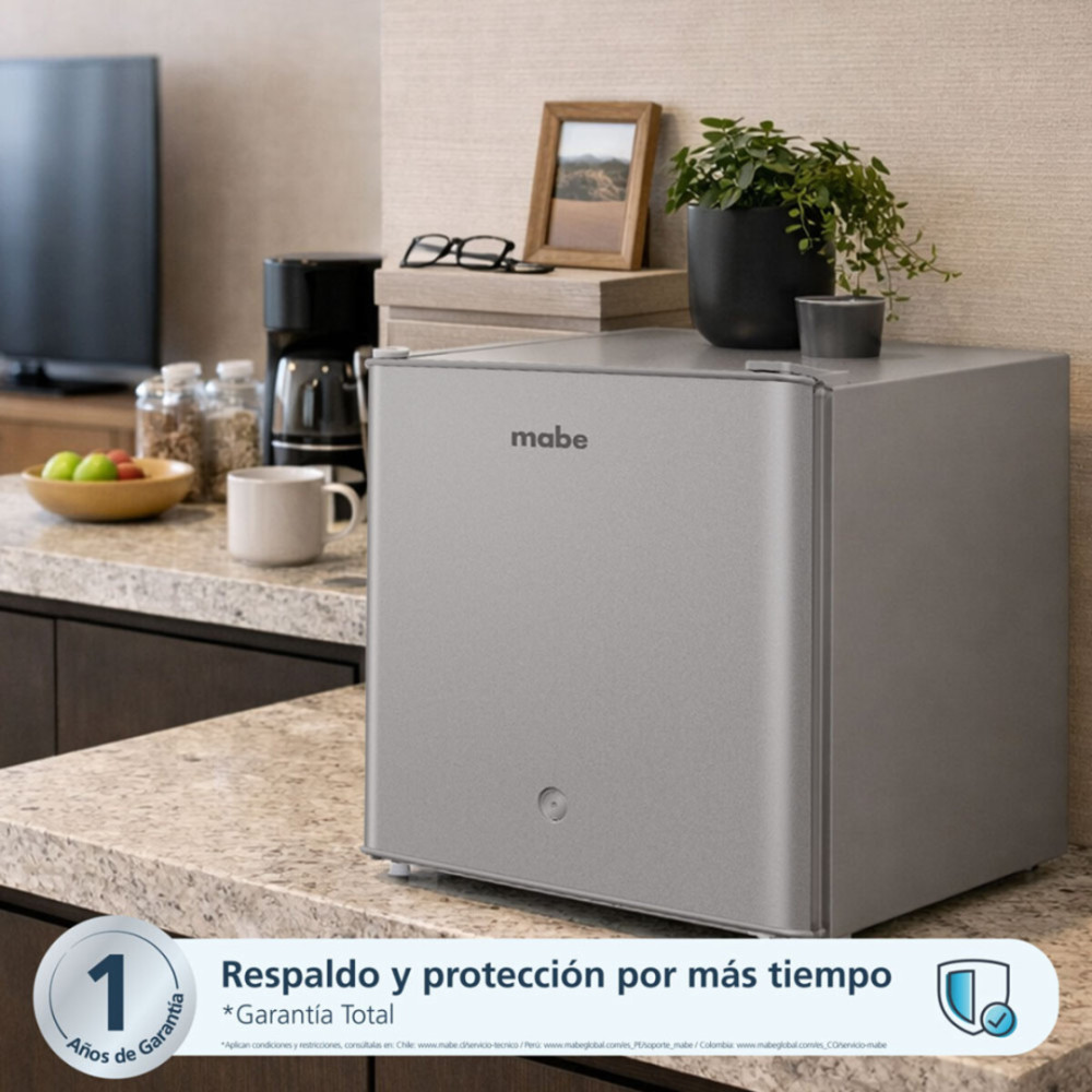 Minibar Mabe Electrolux Silver con Llave RMF02BRX1| 42Lt. modelo RMF02BRX1 cómpralo en Mi Bodega Ec