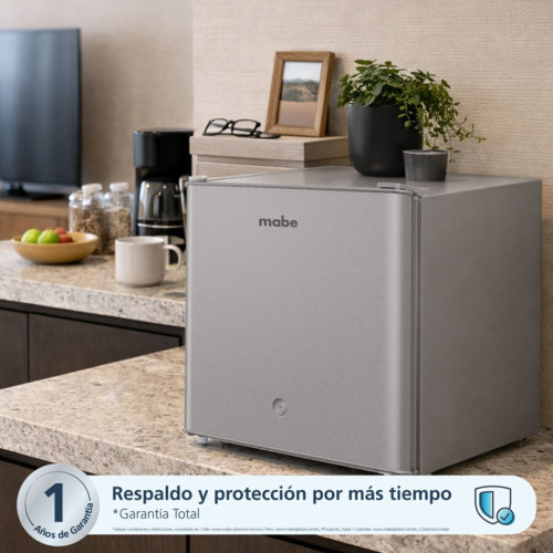 Minibar Mabe Electrolux Silver con Llave RMF02BRX1| 42Lt. modelo RMF02BRX1 cómpralo en Mi Bodega Ec