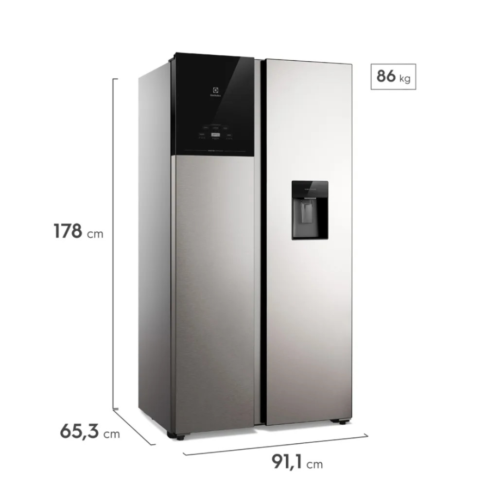 Refrigeradora Electrolux ERS53F3Q5CI | 522Lt. | Side By Side modelo ERS53F3Q5CI cómpralo en Mi Bodega Ec