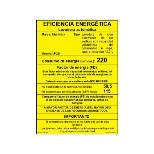 Lavadora Digital Negro Electrolux 22kg | LP22I | Carga Superior modelo LP22I cómpralo en Mi Bodega Ec