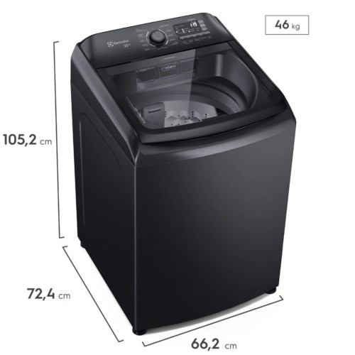 Lavadora Digital Negro Electrolux 22kg | LP22I | Carga Superior modelo LP22I cómpralo en Mi Bodega Ec