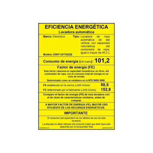 Lavadora Electrolux Negro 13kg | EWIY13F7XSZB | Carga Superior modelo EWIY13F7XSZB cómpralo en Mi Bodega Ec