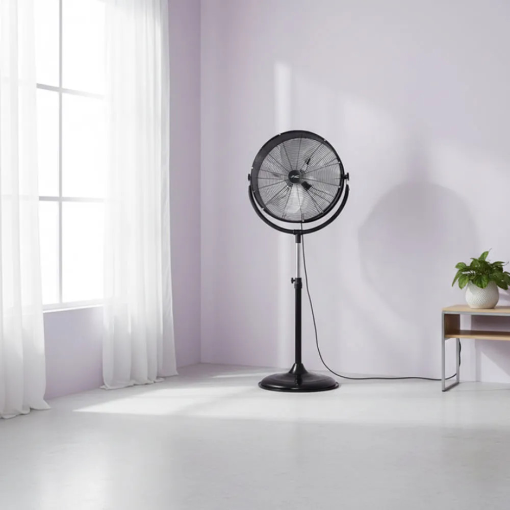 Ventilador Industrial Negro Smc | SMCVNI20PB1 | Pedestal modelo SMCVNI20PB1 cómpralo en Mi Bodega Ec