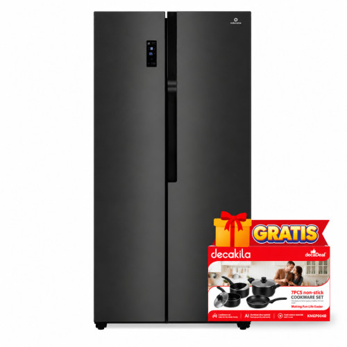 Refrigeradora Indurama Negra RI-760NE | 468 Lt. | Side By Side modelo RI-760NE cómpralo en Mi Bodega Ec
