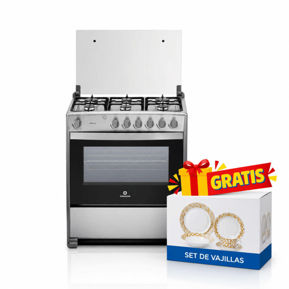 Cocina a Gas Indurama Marsella| 6 Hornillas| Spazio Plus modelo MARSELLA cómpralo en Mi Bodega Ec