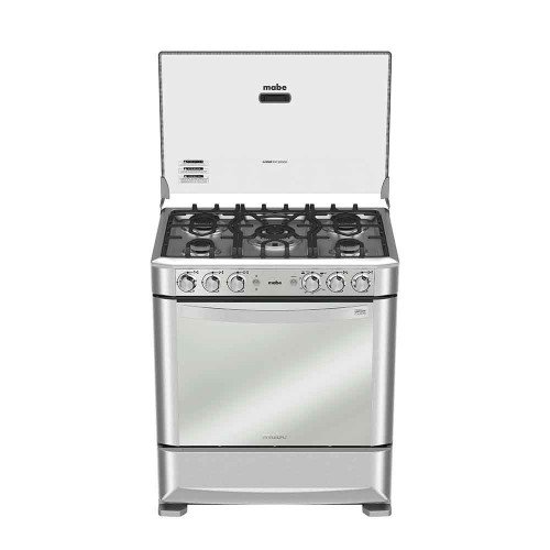 Cocina a Gas Mabe EM7635FX0 | 5 Hornillas | Encendido Luz Horno 76 cm