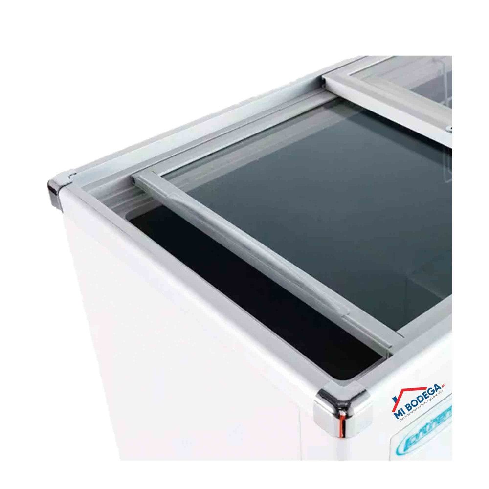 Congelador Continental, 168L, Tapa de vidrio