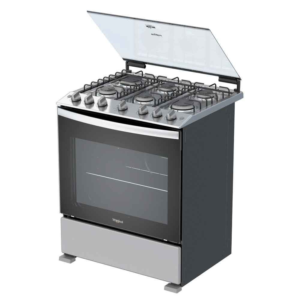 Cocina a Gas Whirpool LWFR3310D | 6 Hornillas | Encendido Luz 30" Silver Cocina a Gas Whirpool LWFR3310D | 6 Hornillas | Encendido Luz 30" Silver