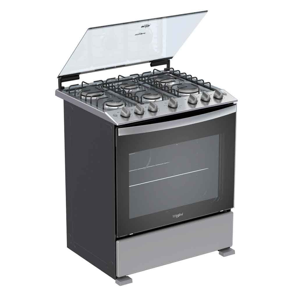 Cocina a Gas Whirpool LWFR3310D | 6 Hornillas | Encendido Luz 30" Silver Cocina a Gas Whirpool LWFR3310D | 6 Hornillas | Encendido Luz 30" Silver
