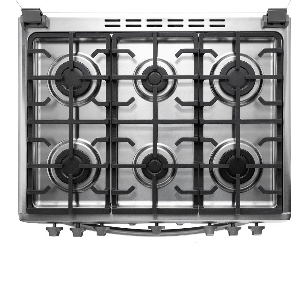 Cocina a Gas Indurama Parma Zfo| 6 Hornillas | 30" Quarzo modelo PARMA-ZFO cómpralo en Mi Bodega Ec