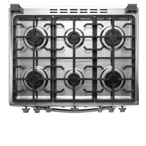 Cocina a Gas Indurama Parma Zfo| 6 Hornillas | 30" Quarzo modelo PARMA-ZFO cómpralo en Mi Bodega Ec