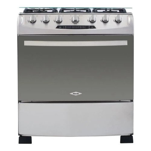 Cocina a Gas Haceb HA-OREGANO-76-ULTRA-INOX | 6 Hornillas | 30" Inoxidable | Panel Digital