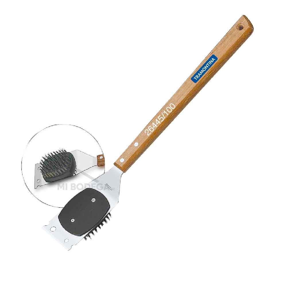 Cepillo para limpiar parrillas Tramontina Churrasco, 41,7cm modelo 26445/100 cómpralo en Mi Bodega Ec